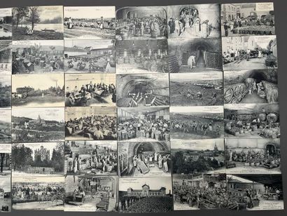 [Paris]. [Versailles]. [Champagne]. LOT d'environ...