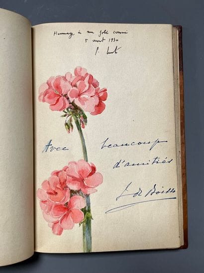 [Album amicorum]. [Reliure cuir repoussé]....