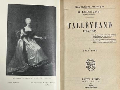 LACOUR-GAYET (G.). Talleyrand 1754-1838....