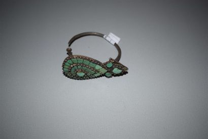 Boucle d'oreille, Tibet, fin du XIXe - début...