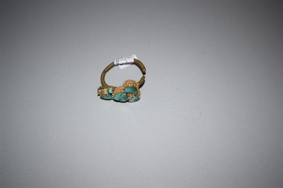 Boucle d'oreille, Tibet, fin du XIXe - début...