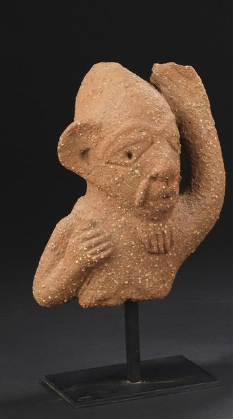 Fragment de terre cuite Nok
Nigeria
H. 24...