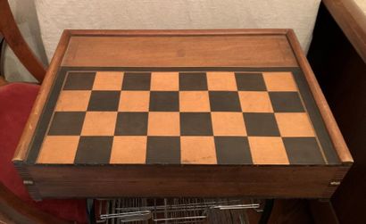 Boîtier de jeux de dames et de trictrac