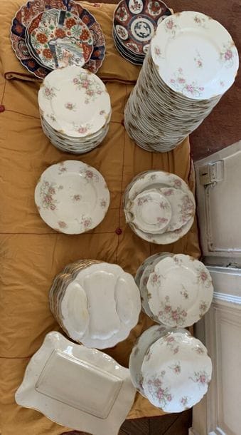 Part of a table service in Limoges porcelain...