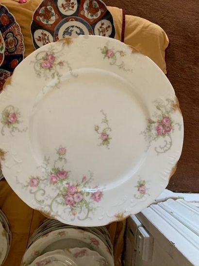 Part of a table service in Limoges porcelain...