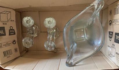 Vase and pair of 