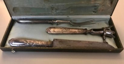 Set in silver 950 thousandths, including...