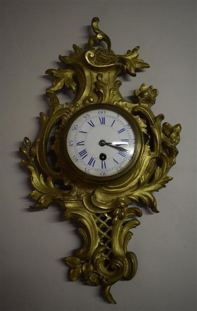 Gilt bronze sconce cartel Louis XV style...