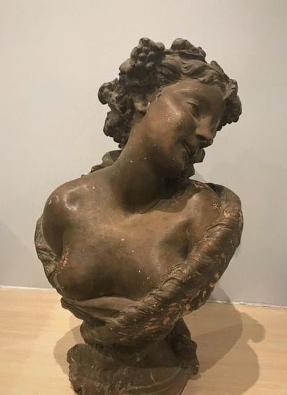 From CARPEAUX Bust of a woman, L'Automne...