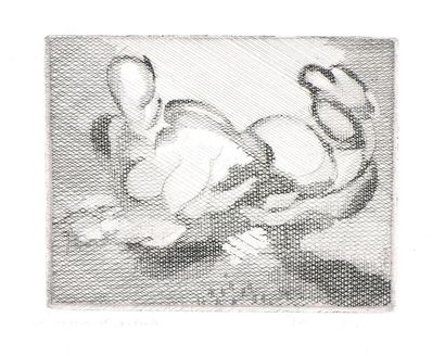 Jacques VILLON (1875-1963) Sitting Nude and...