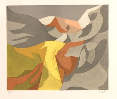 Claude FRÉGÈRE (b. 1921) Paysage de Provence...