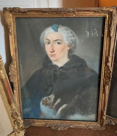 FRENCH school circa 1780 Portrait of a couple,...