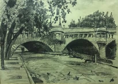 Ray LAMBERT (1889-1976) The Quays, the Pont...