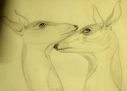 Hélène GASSET-HOUSSET (1889-1966) Birds;...