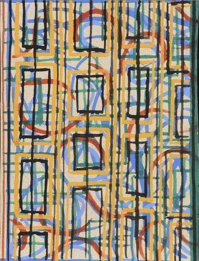 Sonia DELAUNAY (1885-1979) Untitled, study...