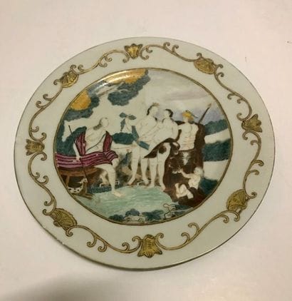 Style of the Indies Company Circular porcelain...