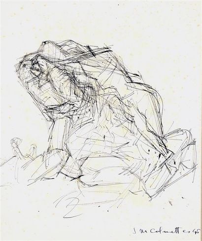 Set of drawings: - Jean-Marie CALMETTES (1918-2007)...