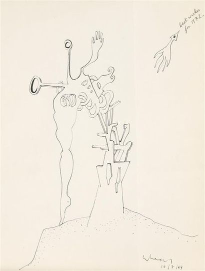 Mahjoubi AHERDANE (born around 1921) Surrealist...