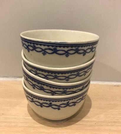 TOURNAI, 18th century Suite of four porcelain...