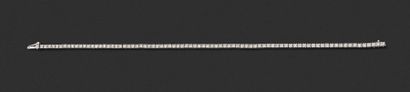 Articulated bracelet in 750 thousandths white...
