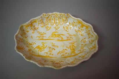 MOUSTIERS, 18th century
An oblong earthenware...