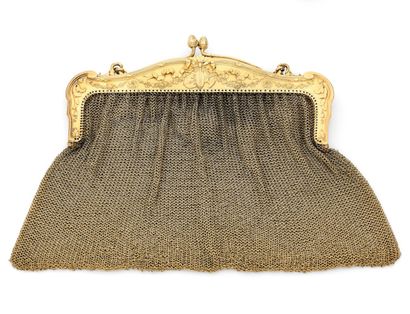 Sac du soir en or jaune 750 millièmes formée...