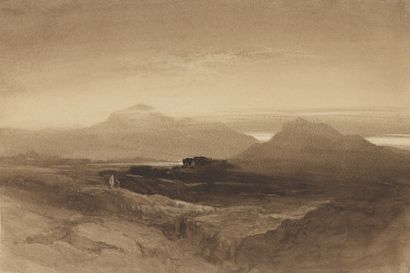 Ecole ANGLAISE du XIXème siècle 

Paysage...