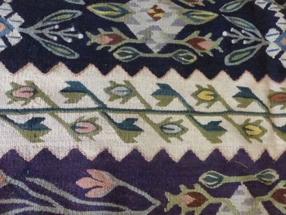 Kilim Bessarabien (chaîne et trame en laine),,...