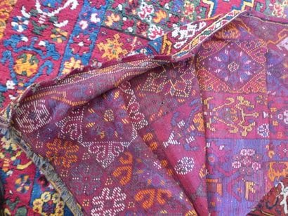 Tapis Rabat (chaîne, trame et velours en...