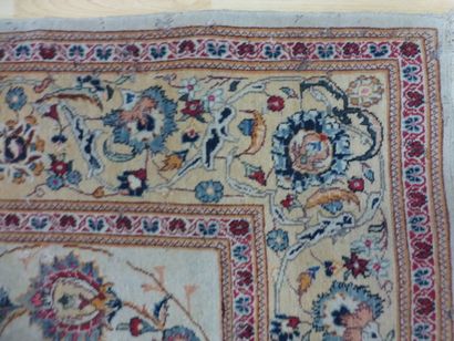 Tapis Keschan (chaîne et trame en coton,...