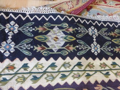 Kilim Bessarabien (chaîne et trame en laine),,...