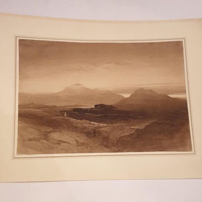 Ecole ANGLAISE du XIXème siècle 

Paysage...
