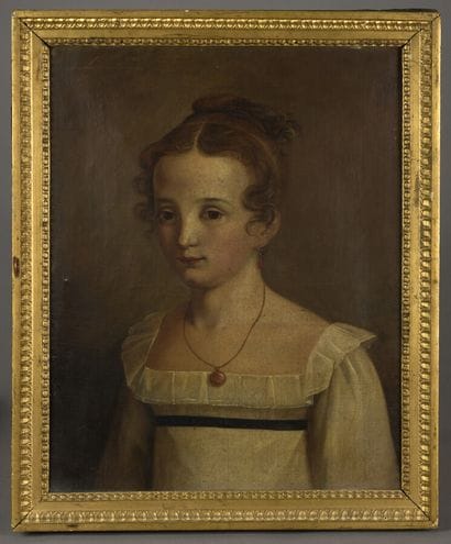 Ecole FRANCAISE vers 1820

Portrait de jeune...