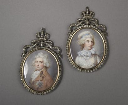 Ecole ANGLAISE du XIXe siècle 

Portraits...