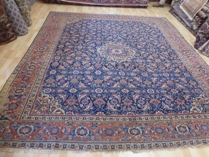 Tapis Hérat (chaîne en coton, trame et velours...