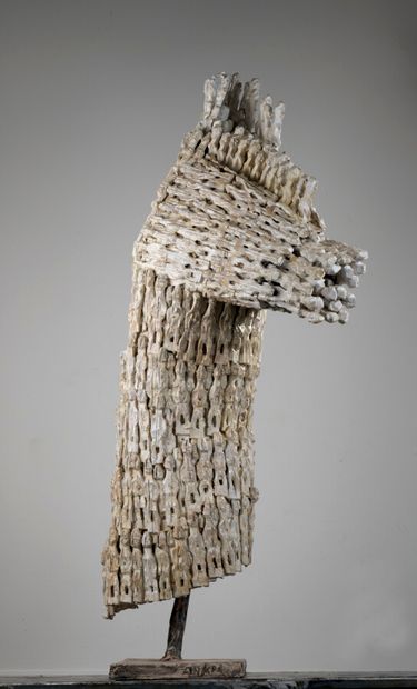 Dominique ZINKPÈ, born in 1969 - Benin

Untitled,...
