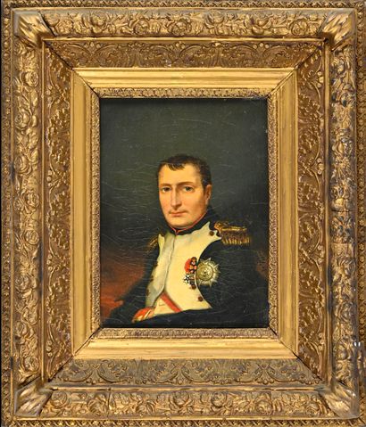 Coulet ( ?)
Napoleon I in uniform. 

Oil...