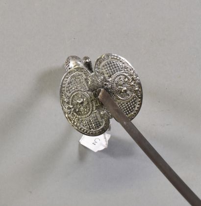 FRANCE 

Sword with donkey step, silver mounting...