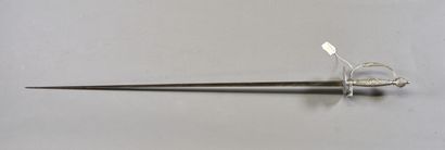 FRANCE 

Sword with donkey step, silver mounting...