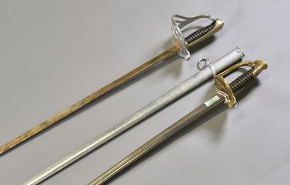 FRANCE

Set of two swords, one model 1882,...
