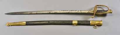 FRANCE

Marine Officer's sword 

Gilded bronze...