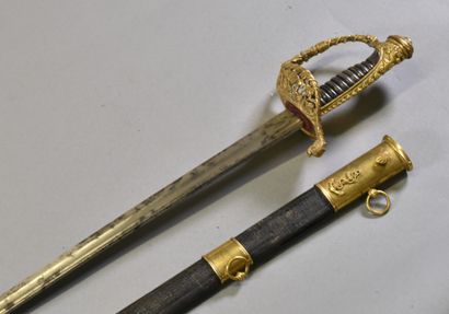 FRANCE

Marine Officer's sword 

Gilded bronze...