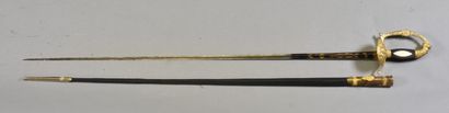 FRANCE

Restoration court sword 

Gilt bronze...
