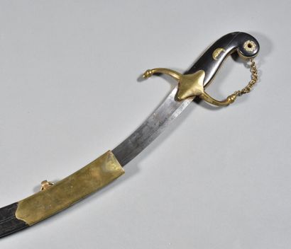 FRANCE 

Oriental style sword 

Ebony handle...