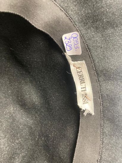CERRUTI 1881

Chapeau mou en feutre noir,...