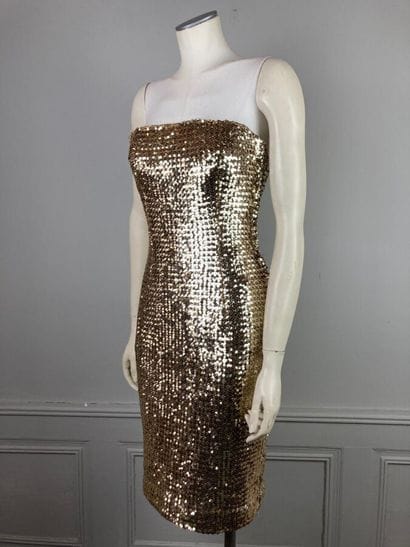 VICKY TIEL

Circa 1978

Robe courte bustier...