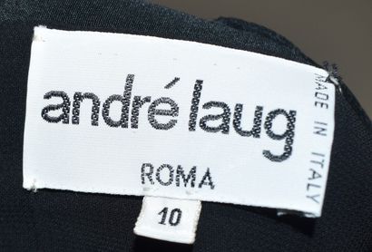 ANDRE LAUG

Robe du soir en jersey noir à...