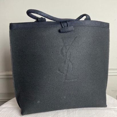 YVES SAINT-LAURENT

Black felt tote bag with...