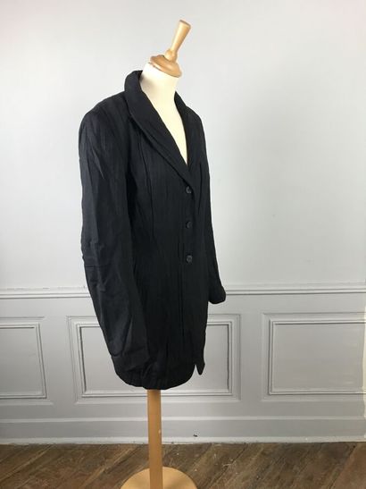 ATSURO TAYAMA

Veste 7/8ème noir froncé façon...
