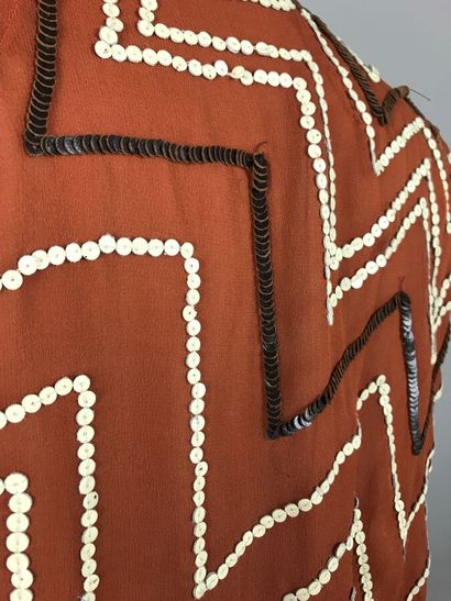 DICE KAYEK

Robe en mousseline terracotta...